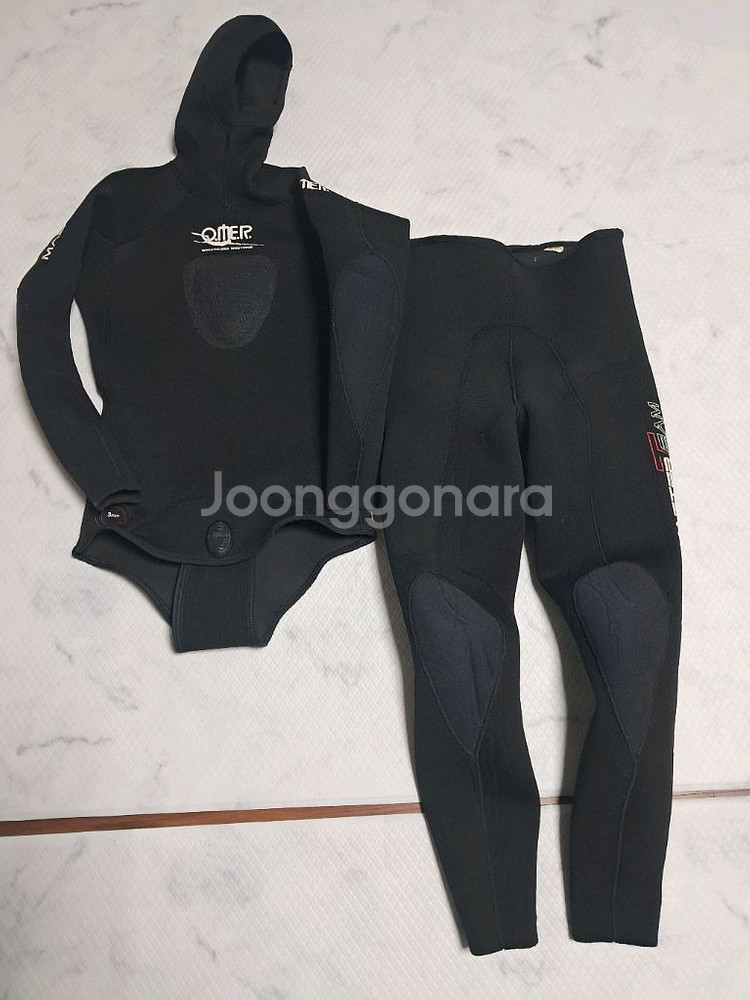 오머섭 마스터팀 프리다이빙 스피어피싱 스쿠버 스킨 해루질 스노클링용 웻슈트3미리--2