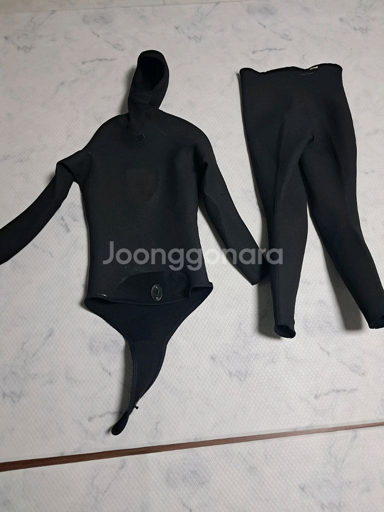 오머섭 마스터팀 프리다이빙 스피어피싱 스쿠버 스킨 해루질 스노클링용 웻슈트3미리--4