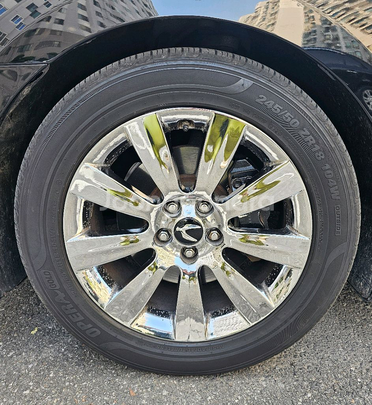 뉴에쿠스 vi/순정18인치/크롬휠, 타이어/중고 4개/개인/팝니다.--1