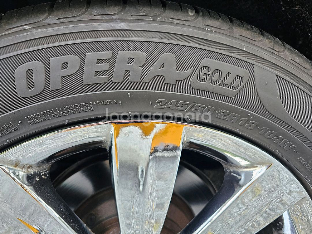 뉴에쿠스 vi/순정18인치/크롬휠, 타이어/중고 4개/개인/팝니다.--9