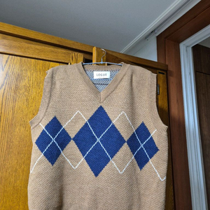 아르곤 스타일 니트 베스트.남녀공용