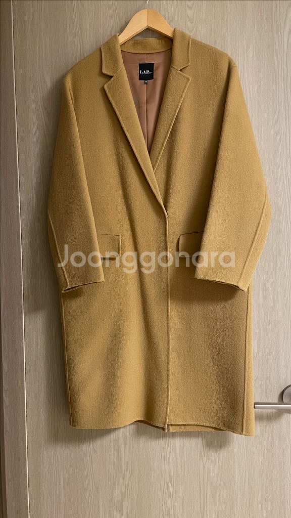 LAP 랩 핸드메이드 여성 코트 66사이즈 카멜--0
