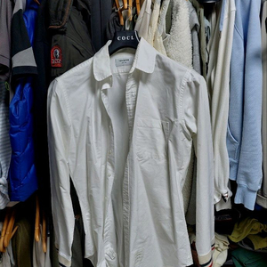 톰브라운 화이트 셔츠 캐시미어 3선소매 사이즈4 백화점판