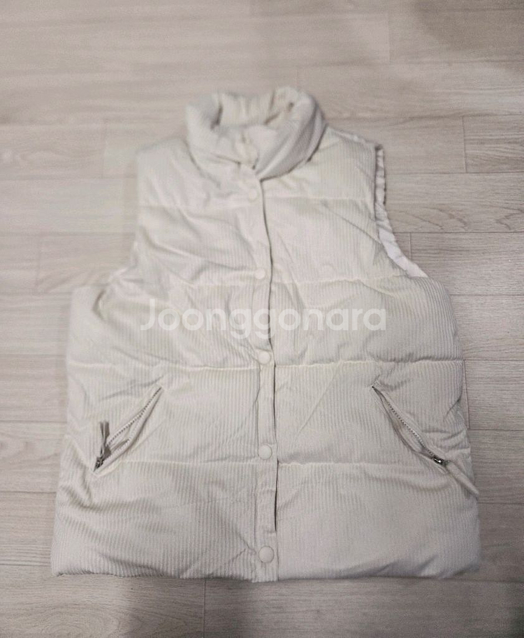 여성100 코듀로이 패딩조끼--0