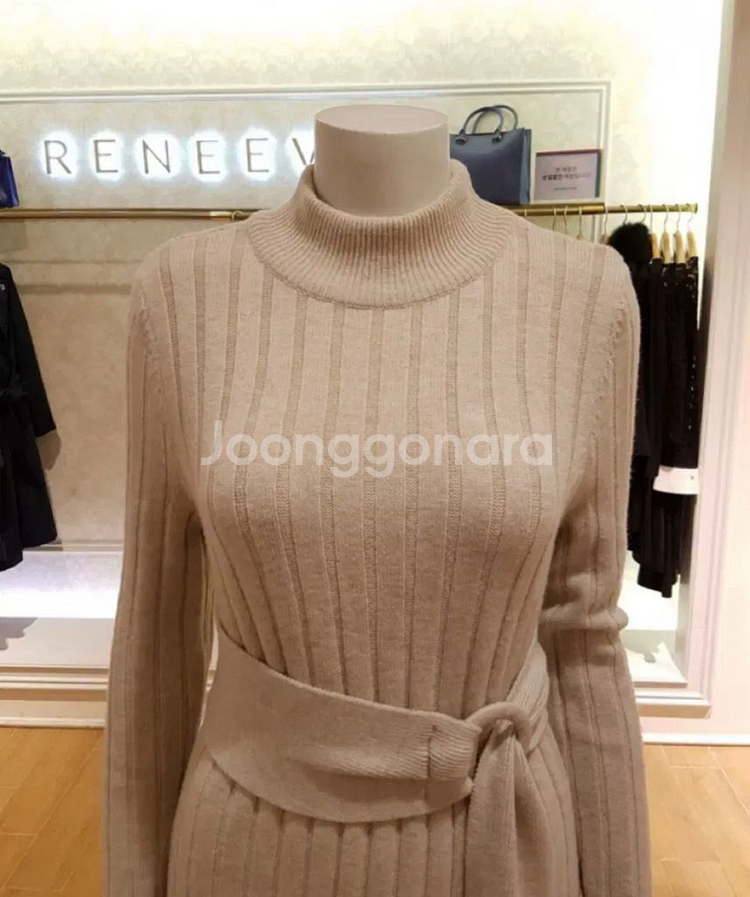 레니본 골지 롱니트원피스(F) 상태최상 드라이완료--2