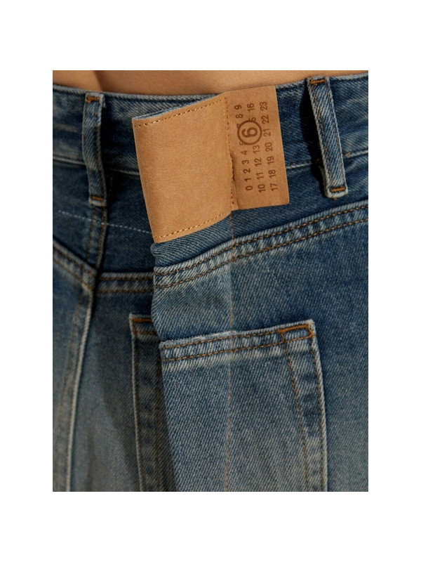 MM6 메종마르지엘라 플레어 롱 데님 스커트--1