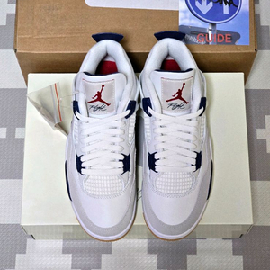 조던4 SB 레트로 SP 서밋 화이트 네이비 265