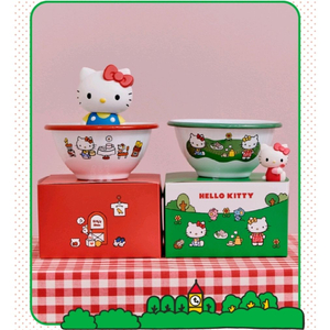 크로우캐년 헬로키티 요거트볼 , 머그컵 그린,레드 새상품