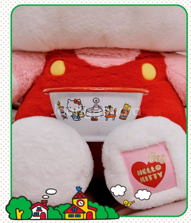 크로우캐년 헬로키티 요거트볼 , 머그컵 그린,레드 새상품--1