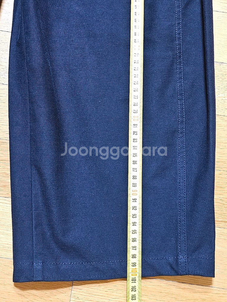 유니클로 저지 배럴 레그 팬츠 네이비 XL 새상품 (길이수선)--3