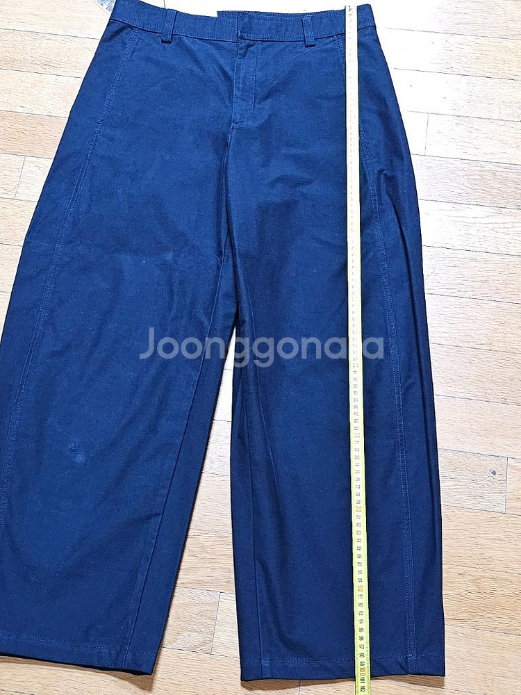 유니클로 저지 배럴 레그 팬츠 네이비 XL 새상품 (길이수선)--4