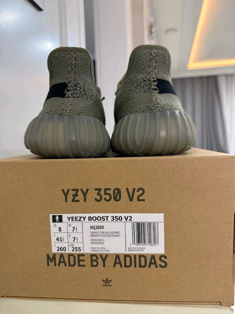 아디다스 이지부스트 350 V2 슬레이트 코어 블랙 이미지