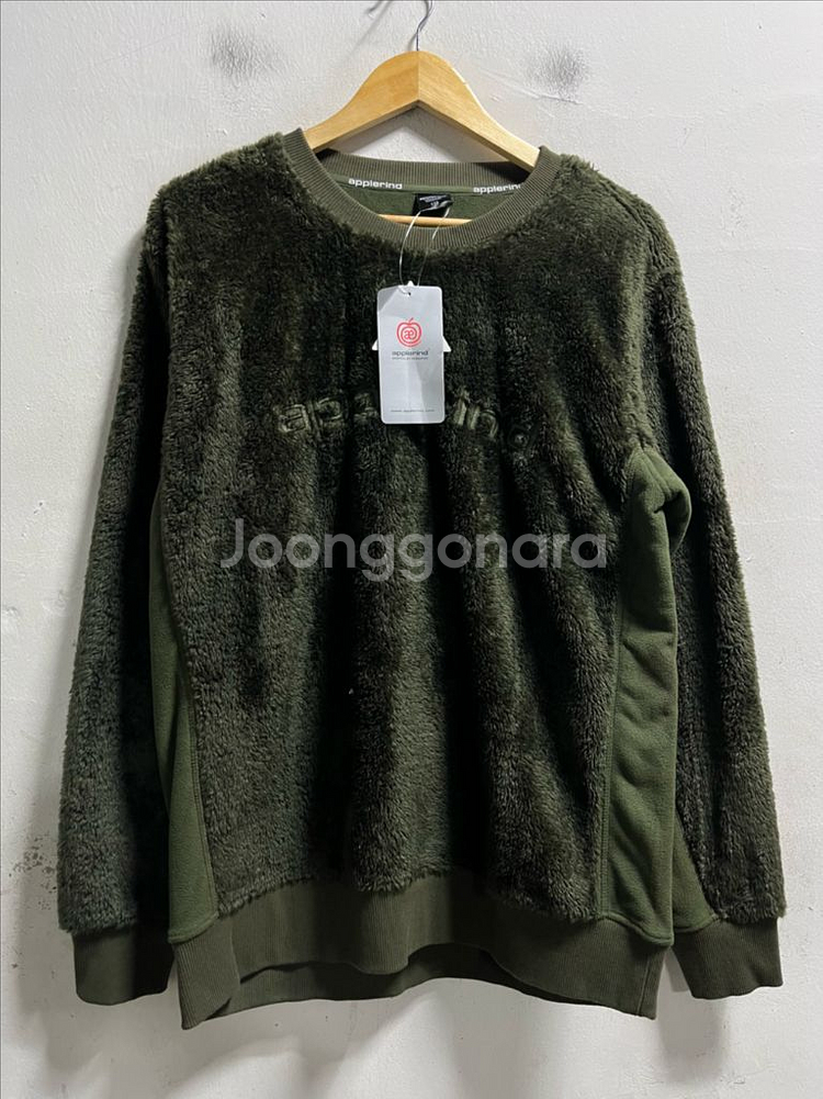 미사용 110 애플라인드 후리스 맨투맨--0