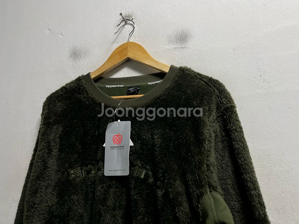 미사용 110 애플라인드 후리스 맨투맨--1