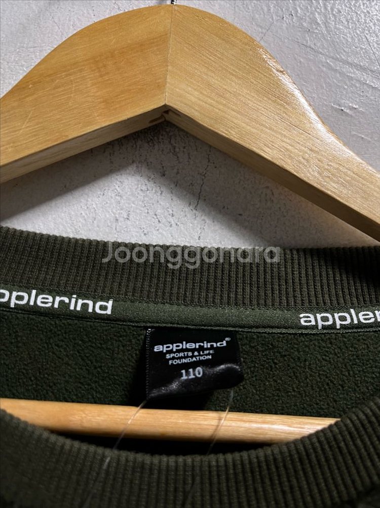 미사용 110 애플라인드 후리스 맨투맨--3