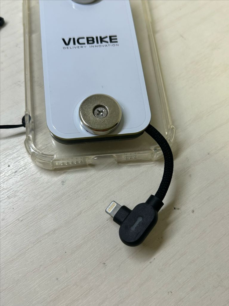 아이폰 8핀 오토바이 자석거치대 딱판 찍판 충전케이스 배달대행 이미지