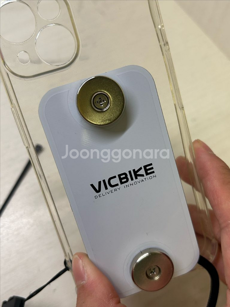 아이폰 8핀 오토바이 자석거치대 딱판 찍판 충전케이스 배달대행--2