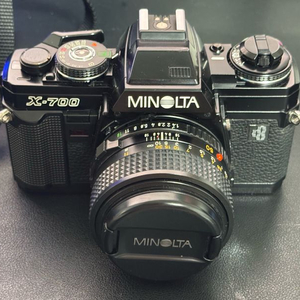 민트급)미놀타 X-700 필름 카메라 + f1.4, 가죽케이스, 스트랩