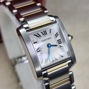 까르띠에 탱크 프랑세즈 18K 콤비 S 쿼츠 여성시계 06년