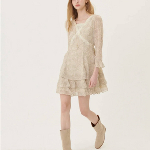 오앨 LACE TIERED MINI DRESS_PAISLEY 원피스