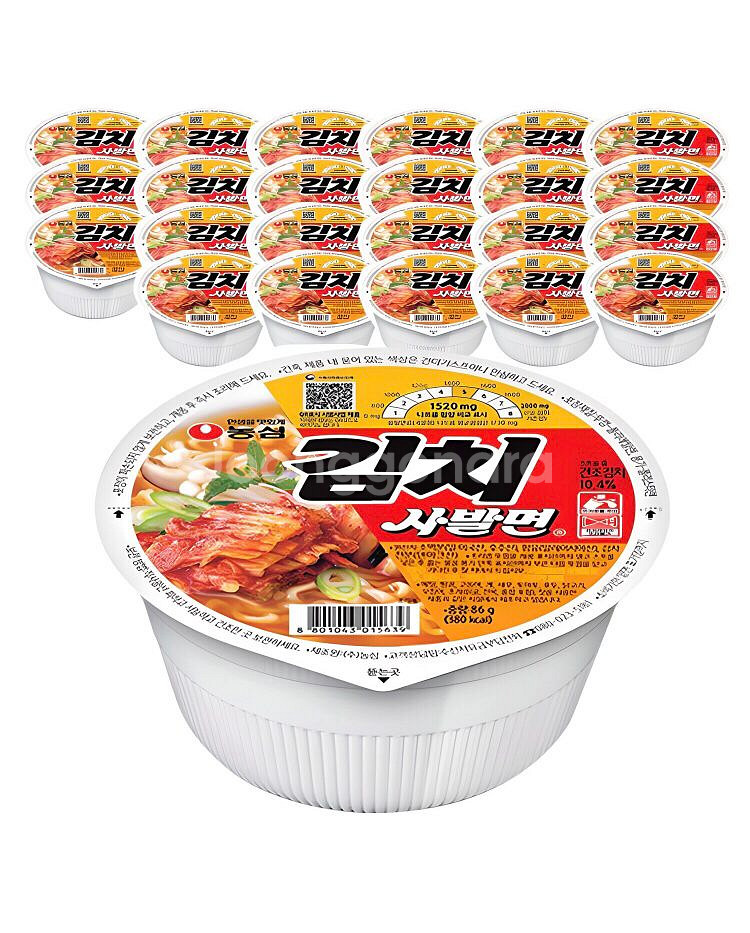 농심 김치사발면 18개--0