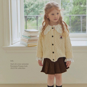 로아앤제인 캐시 꽈배기 가디건 110