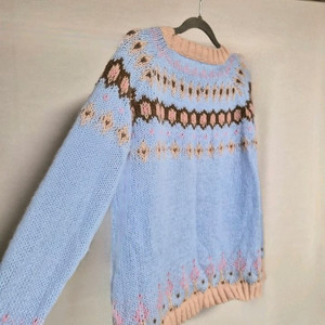 미착용 프리) 북유럽 패턴 니트 스웨트