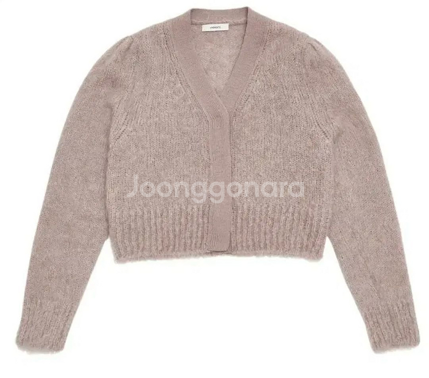 아모멘토 그랜마 가디건 핑크--0