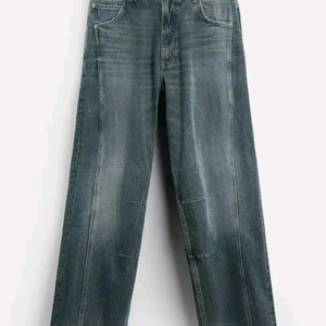 32) 자라 릴렉스핏 스티치 진 32 중청워싱 6045 303 이미지