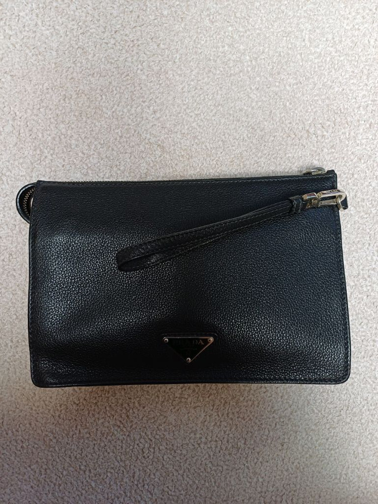 프라다 레더 클러치백 2vf005--1