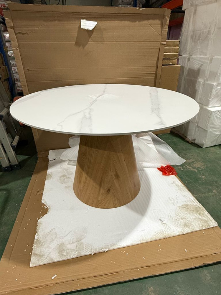 새상품) 원형 세라믹 식탁 , 테이블 이미지