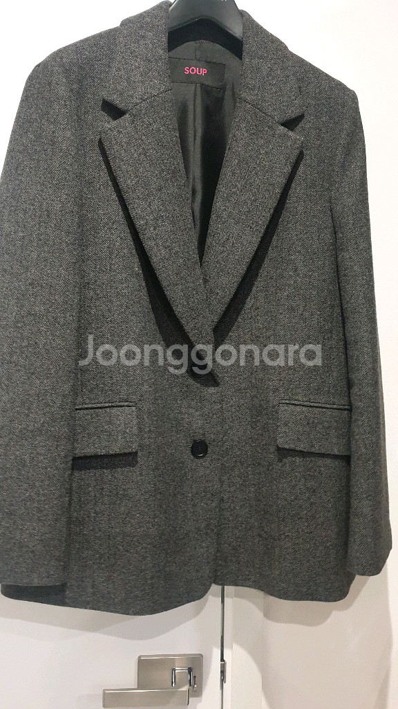 Soup 숲 헤링본 울자켓--0