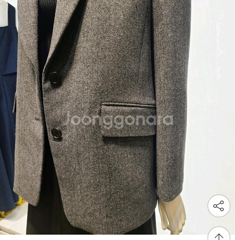 Soup 숲 헤링본 울자켓--8