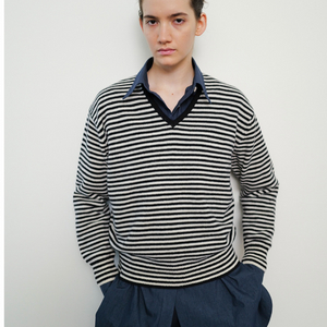 문달 스트라이프 니트