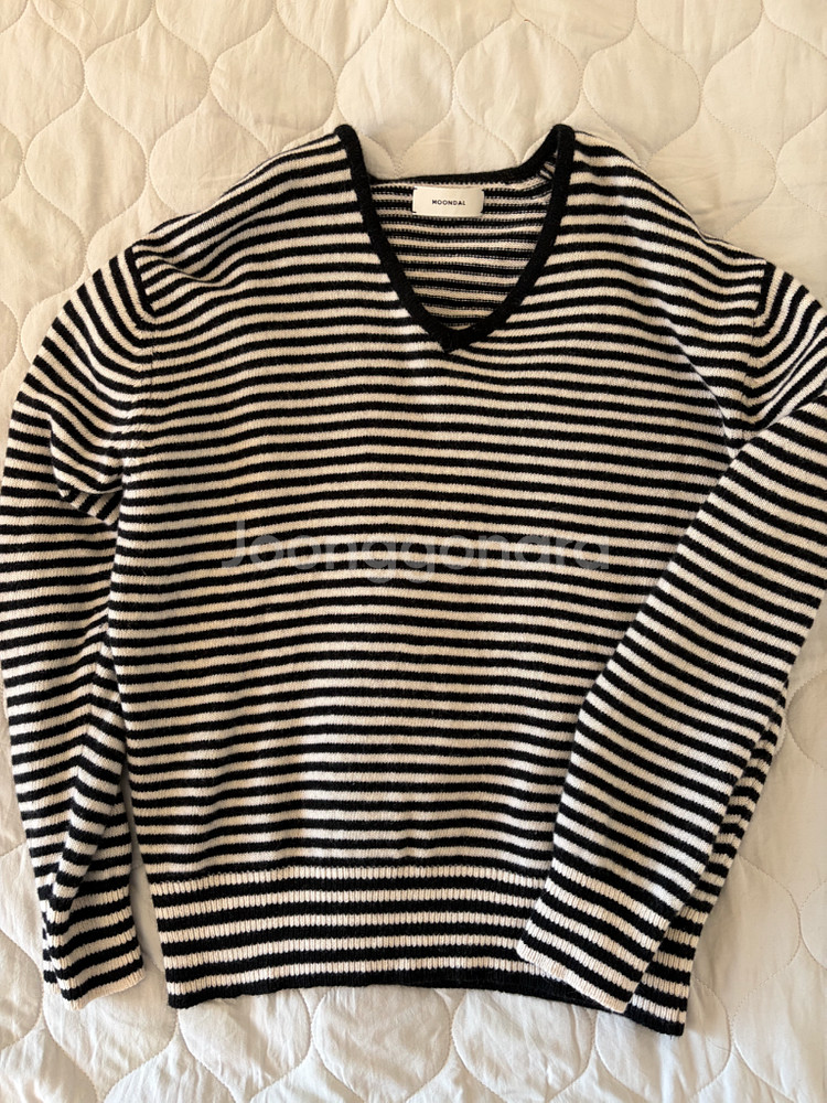 문달 스트라이프 니트--2