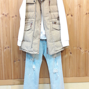 * K2 테크니컬 아웃도어 스타일다운 롱 패딩 조끼*