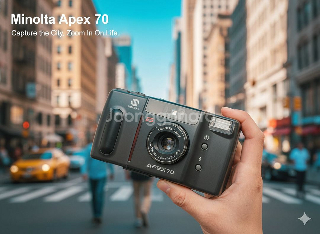 미놀타 APEX 70 줌 필름 카메라 - 당신의 일상을 담다--0