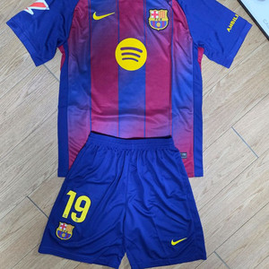 25-26시즌 바르셀로나 라민야말 축구 유니폼 축구복 상하의세트 새상품 판매