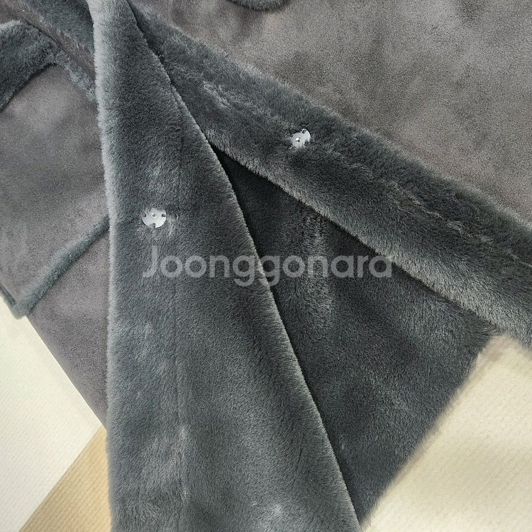 후드 롱 스웨이드 무스탕코트--4