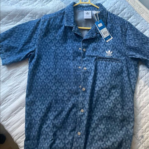 [신품] 아디다스 남방형 셔츠 L 판매