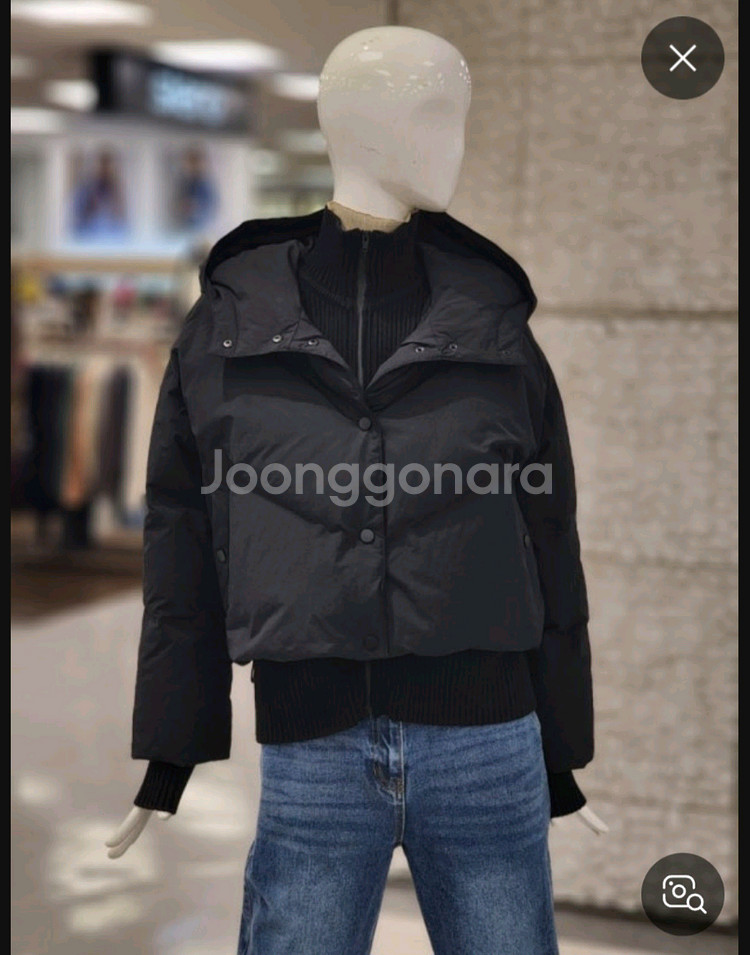 cc콜렉트 니트패치 구스 다운 점퍼 니트자켓 66 씨씨콜렉트--0