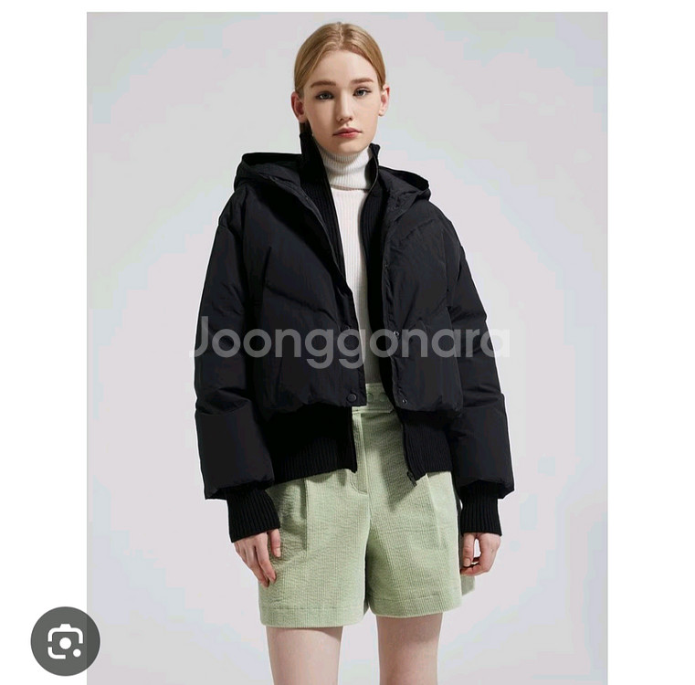 cc콜렉트 니트패치 구스 다운 점퍼 니트자켓 66 씨씨콜렉트--2