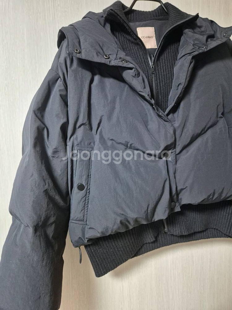 cc콜렉트 니트패치 구스 다운 점퍼 니트자켓 66 씨씨콜렉트--6