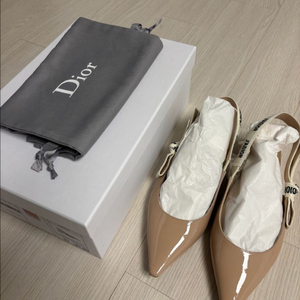 디올 발레리나 슬링백 플랫37(240)
