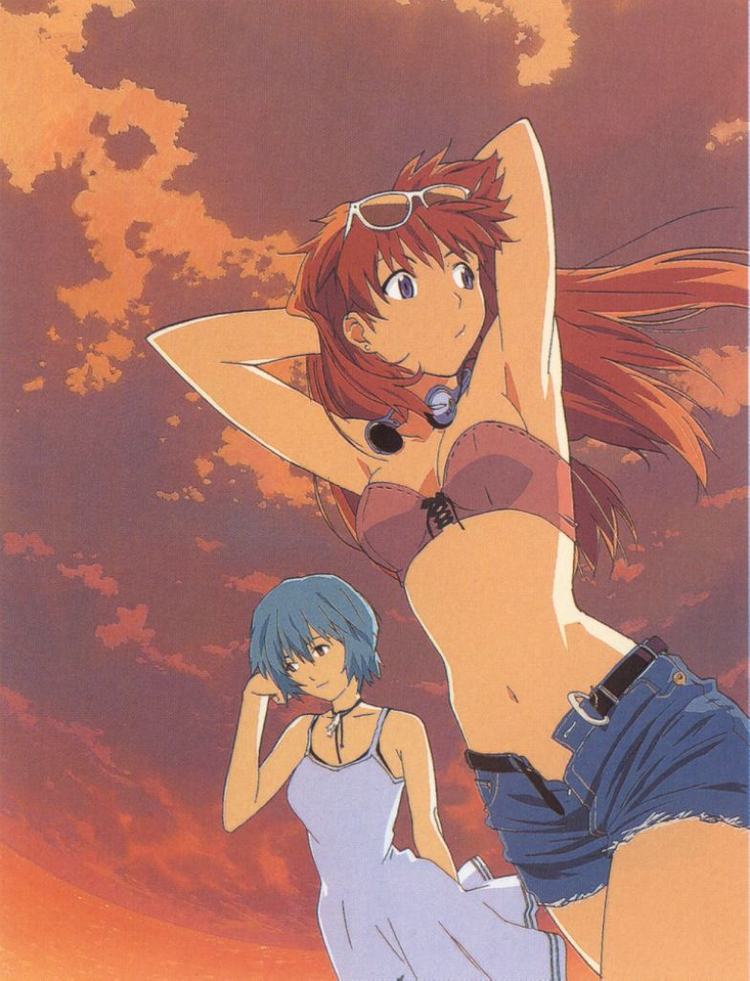 에반게리온 코토부키야 써머 캐주얼 소류 아스카 피규어--9