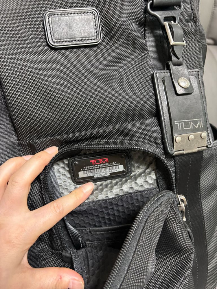 정품.투미르준백팩(블랙.상태깨끗좋음--8