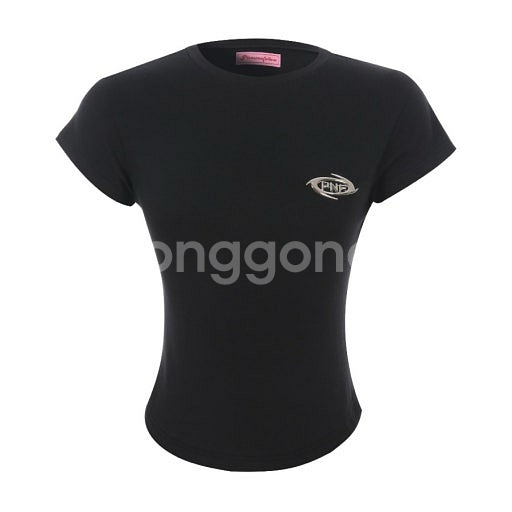 PNF pleasenofollow 플리즈노팔로우 엠블럼 반팔티 블랙티셔츠--0