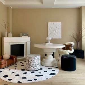 마멜(MAMELL) 달마시안 러그 원형