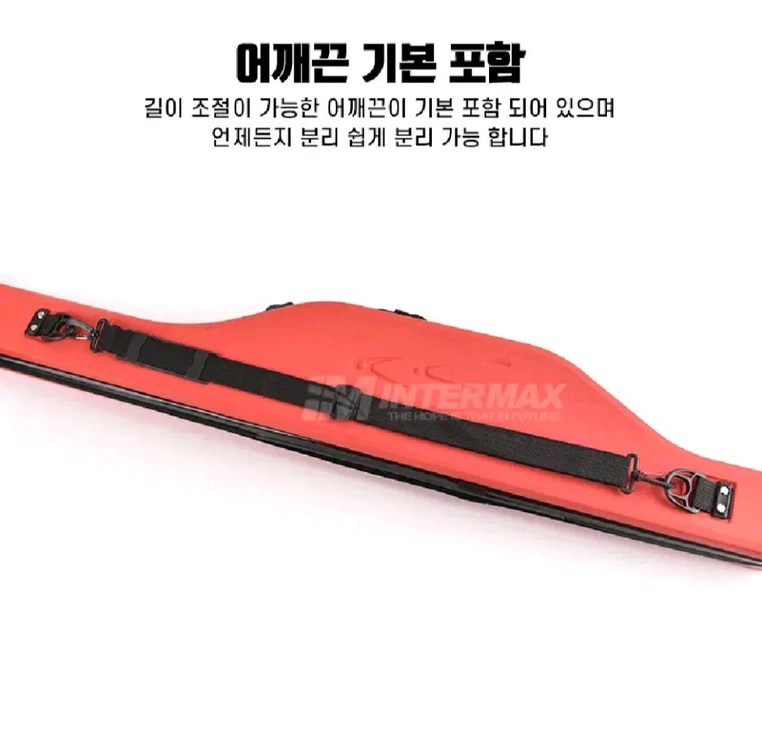 하드케이스 낚시대가방(릴장착 보관형), 방수형 블랙 이미지