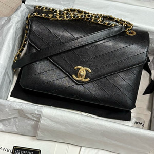 샤넬 쉐브론 시즌 플랩백 금장